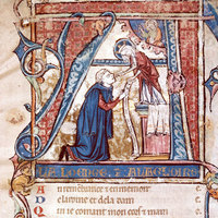 Gauthier de Coinci priant la Vierge